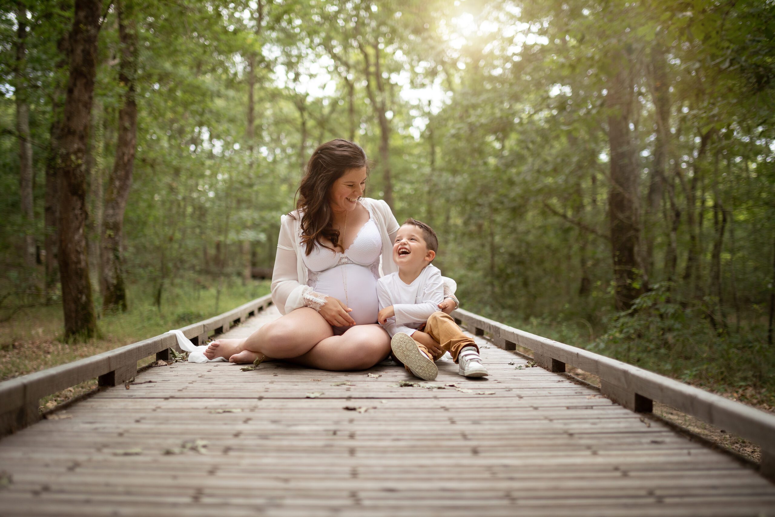 idées photos grossesse en famille